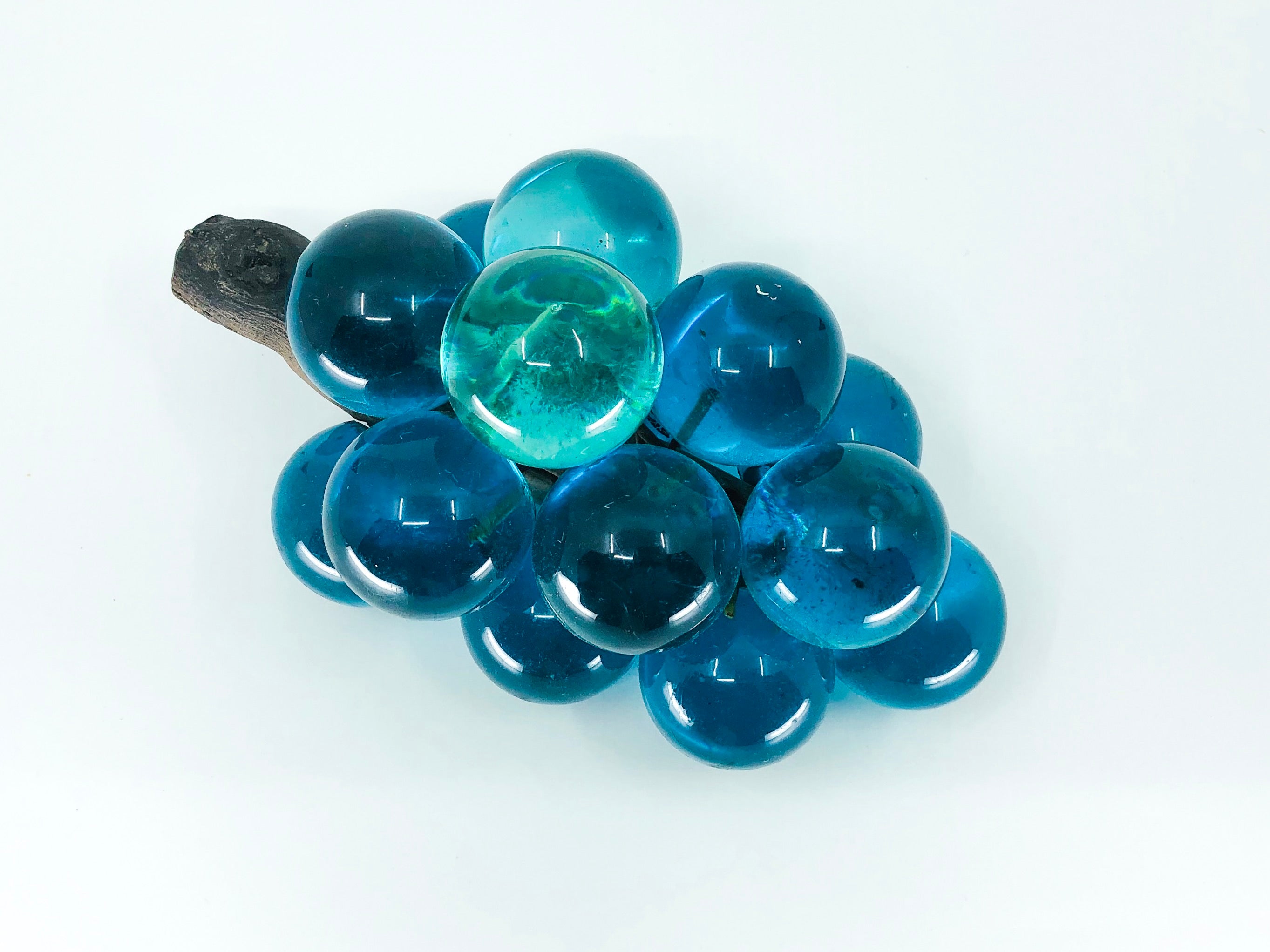 Cluster of Aqua Lucite Grapes