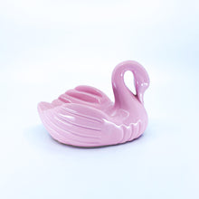 Pink Ceramic Swan Dish