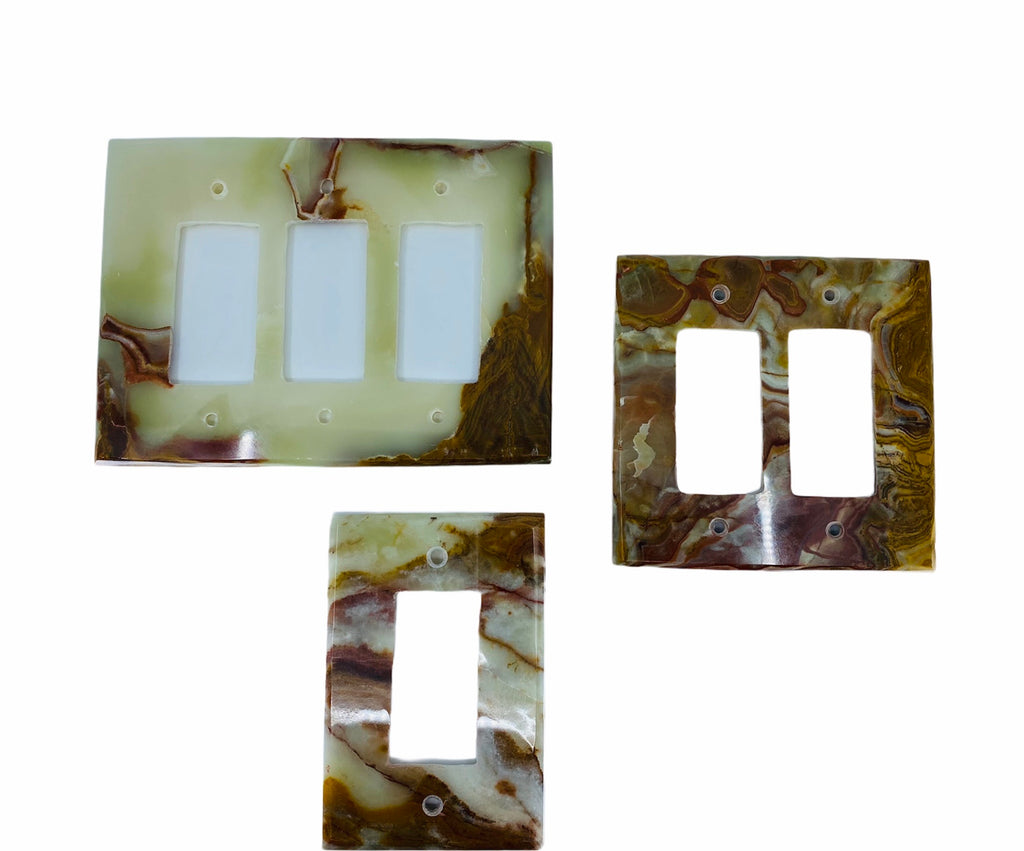 Onyx Switch Plates, Set of 3