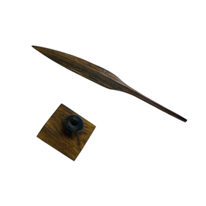Hand Carved Wood Feather “Ink Pen”