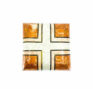 Maitland Smith Tessellated Stone with Brass Inlay Pillow Box