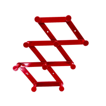 Vintage Red Accordion Wall Rack