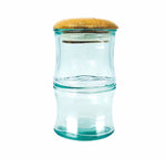 Glass Bamboo Shaped Canister