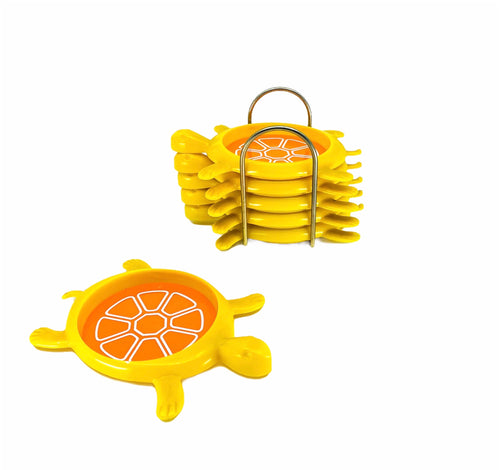 S/6 Retro 1970 Turtle Coasters