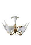 Vintage Murano Calla Lilly Chandelier by Franco Luce