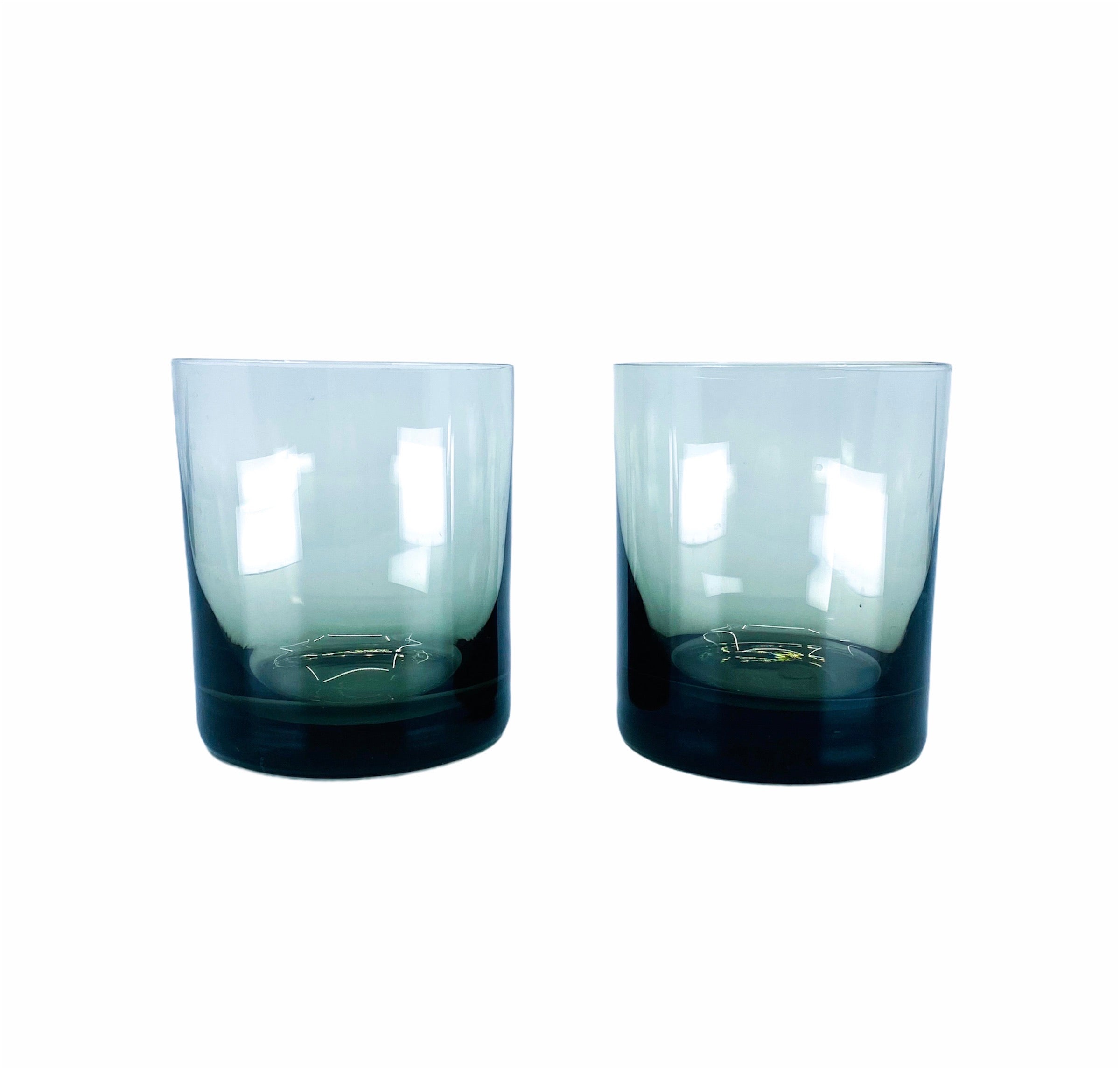 Vintage Smoked Glass Rocks Glasses, Set of 6 - Made in Sweden