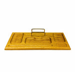 MCM Walnut Wood Desk Organizer / Valet Tray