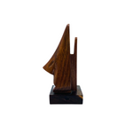 Hand Carved Wood Eyeglass Holder