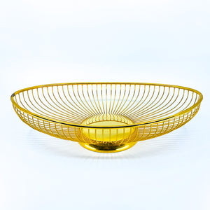 WA Starburst Gold Wire Basket