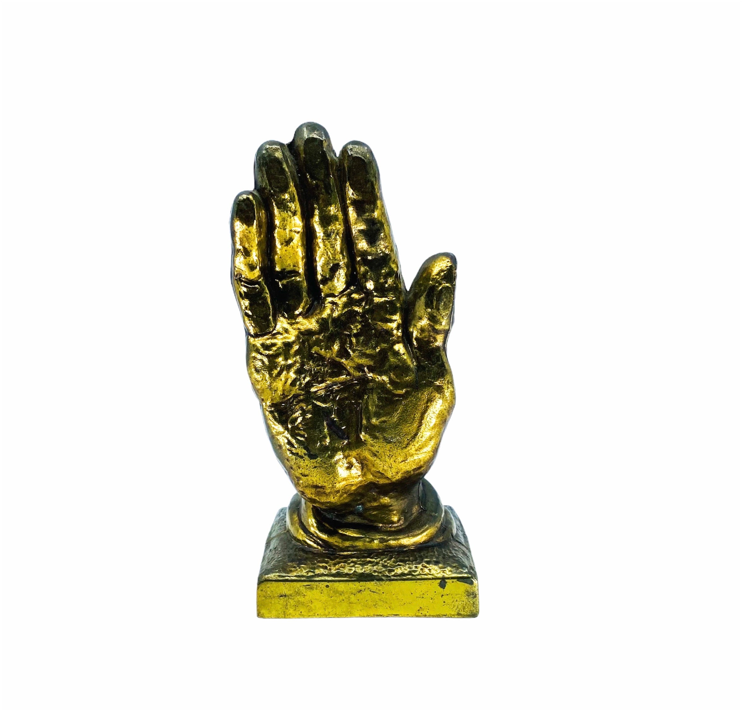 Single Cast Metal Hand Bookend