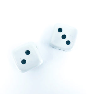 Vintage Pair of Dice, Salt & Pepper Shakers