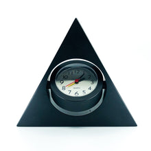 Triangle Quartz Clock with Swinging Pendulum