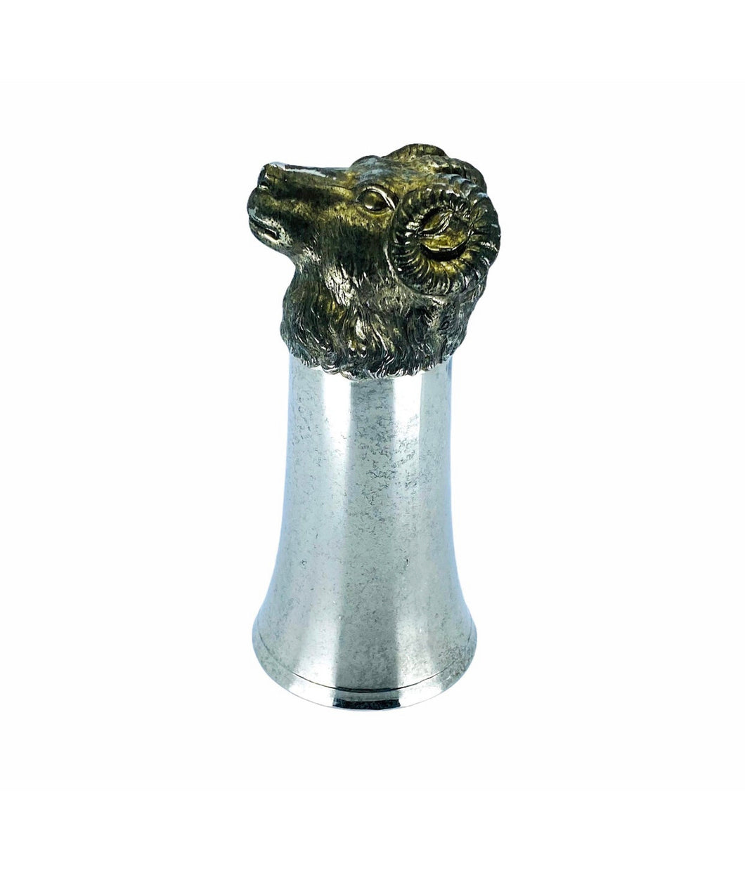 1980’s Silver Plate Rams Head Stirrup