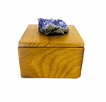 Amethyst Lidded Wood Box
