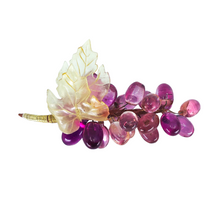 Vintage MCM Purple Lucite Cluster Grapes