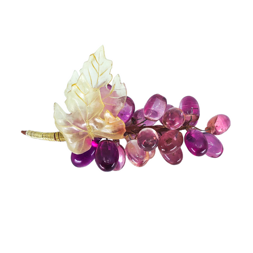 Vintage MCM Purple Lucite Cluster Grapes