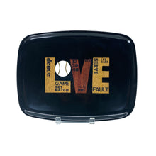 MCM Couroc Tennis Love Wood and Brass Inlay & Phenolic Resin Tray