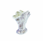 Vintage Splatter Paint Ceramic Fan Vase