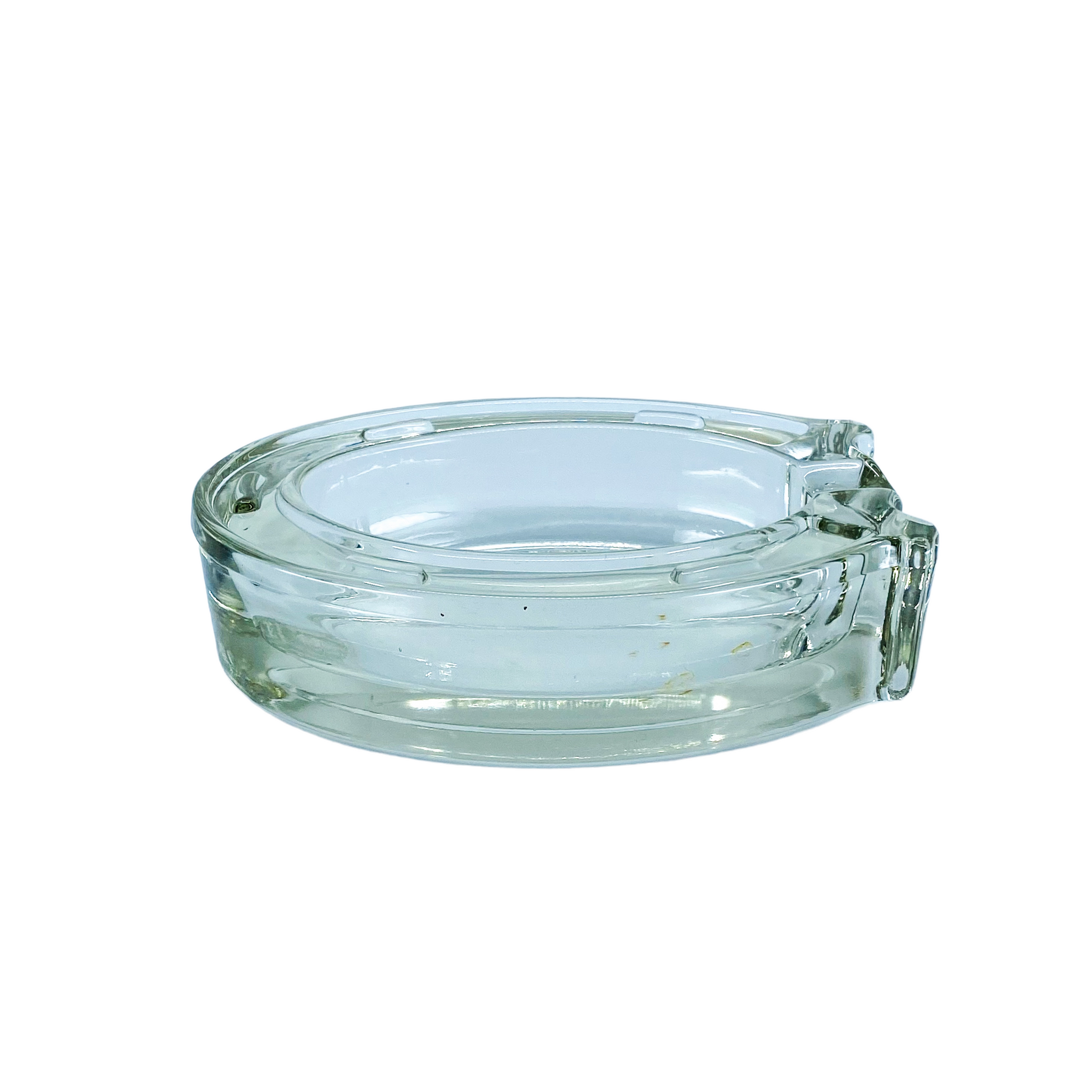 Lucky Horseshoe Glass Ashtray