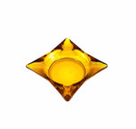 Vintage MCM Amber Starburst Ashtray