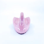 Pink Ceramic Swan Dish