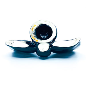 Vintage Ceramic Black Bow Candle Holders