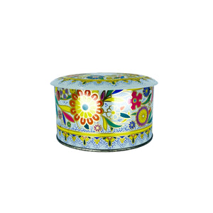 Vintage Daher Floral Tin Container