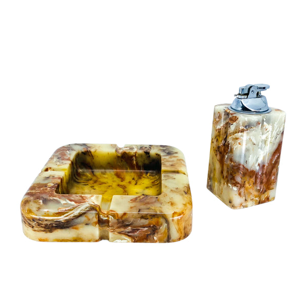 cigarette marble Cigar Ashtray Natural Stone Ashtray for Cigars, Home Office & Home Bar meeting rooms Black Square Marble Cigar Ashtray