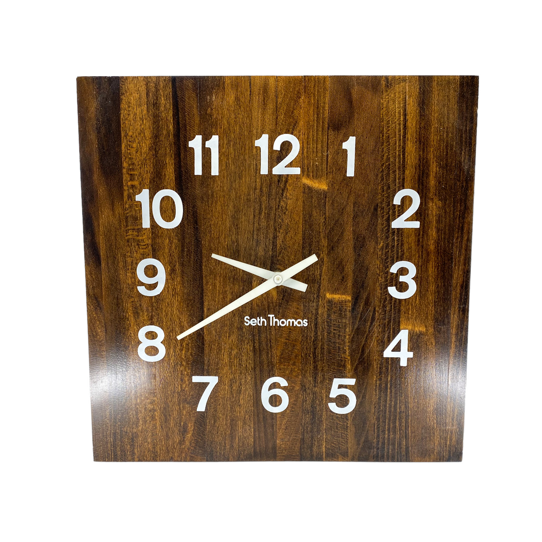 Seth Thomas Butcher’s Block Wall Clock