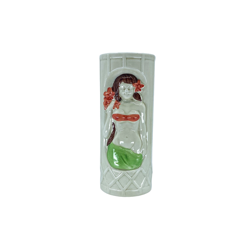 Vintage 3D Hula Girl Tiki Mug