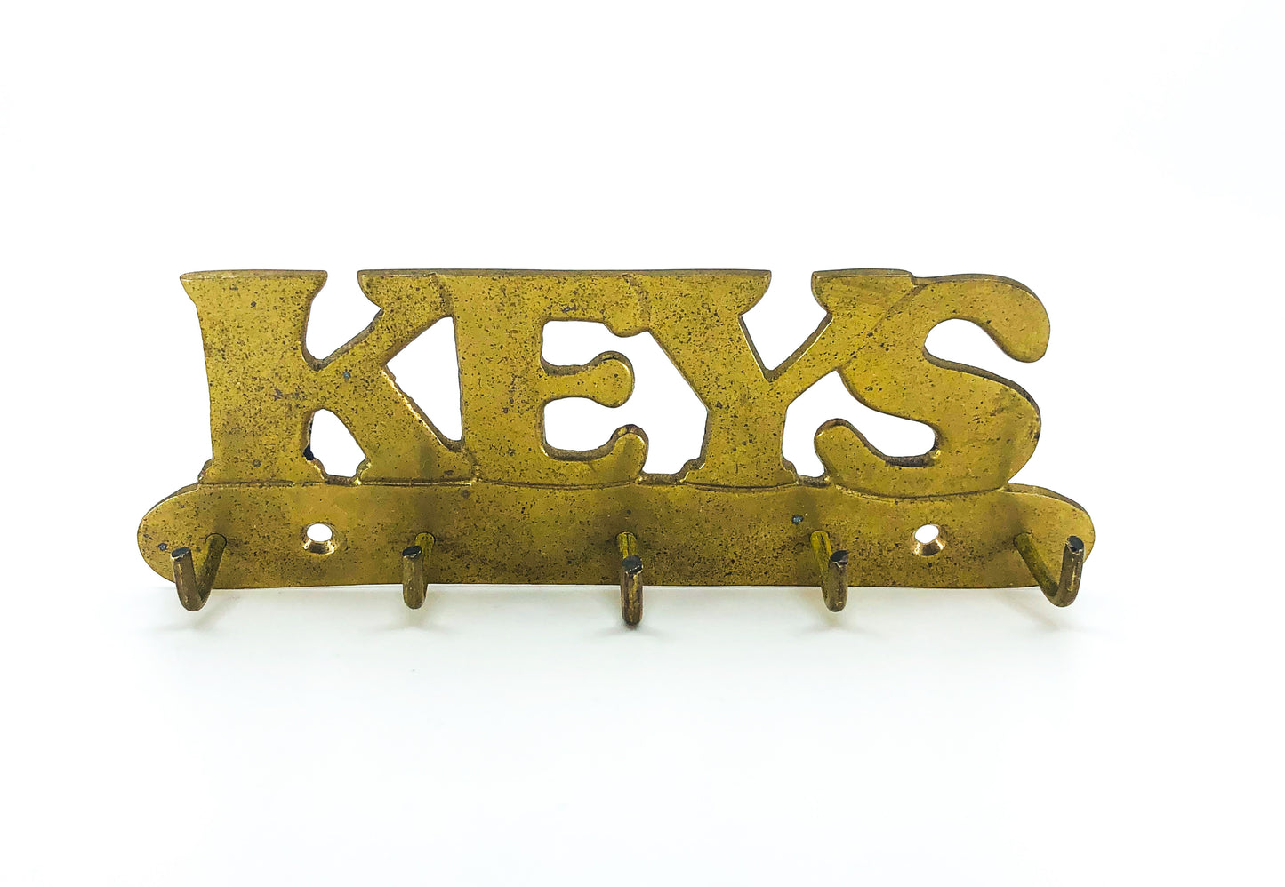 Vintage Brass “Keys” Key Hook / Holder