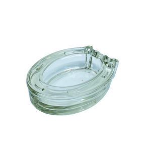 Lucky Horseshoe Glass Ashtray