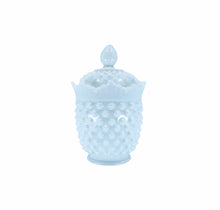 White Hobnail Glass Stasher