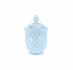 White Hobnail Glass Stasher