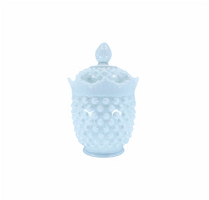 White Hobnail Glass Stasher