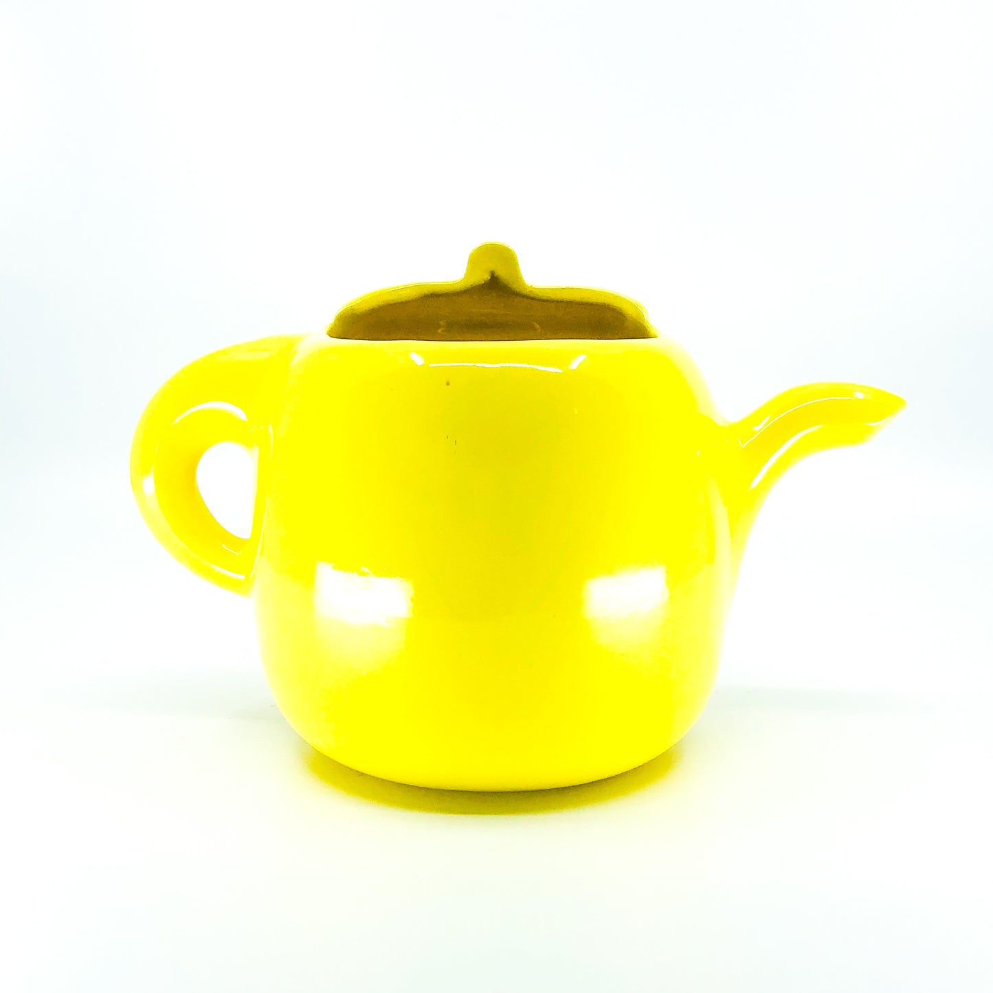 Vintage Haeger Yellow Teapot Planter