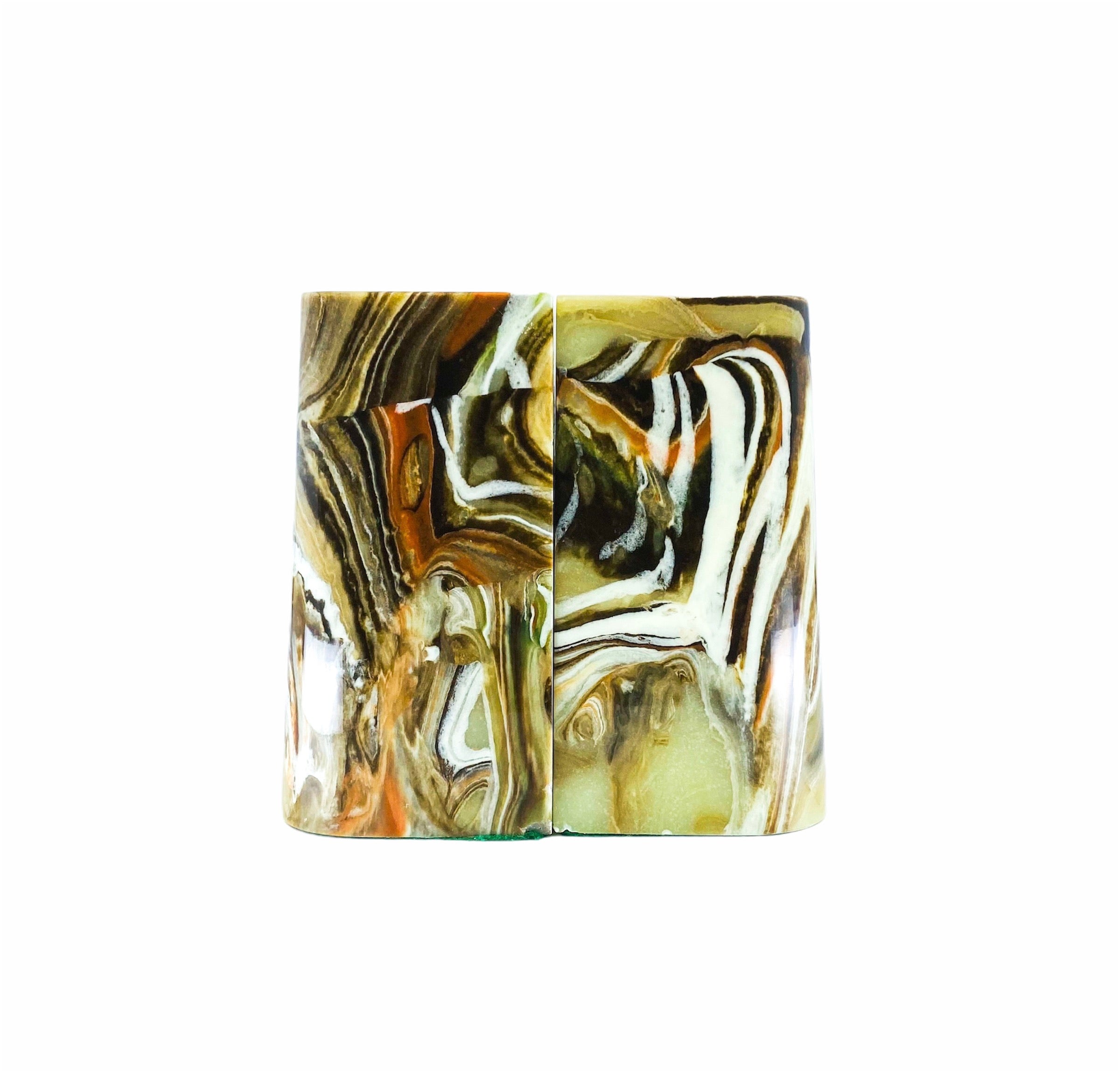 “Marble Design” Resin Bookends