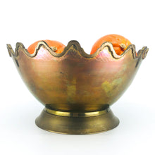 Beautiful Brass Scalloped Edge Bowl/Planter
