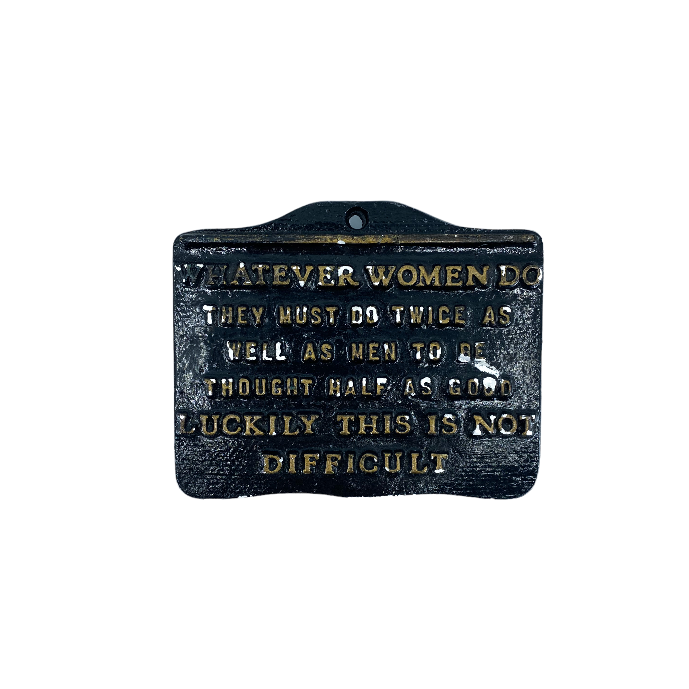 “Whatever Women Do” Plaque