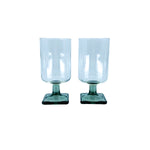 Vintage Federal Glass Goblets Nordic Midnight Smoke
