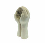 Cupping Hands Ceramic Candle Holder