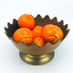 Beautiful Brass Scalloped Edge Bowl/Planter