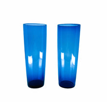 Vintage Blue Slim Tallboys, Set of 5