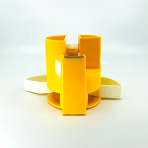 Vintage Yellow Acrylic Desk Organizer