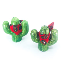 Vintage Pair of Cacti with Bandanas, Salt & Pepper Shaker