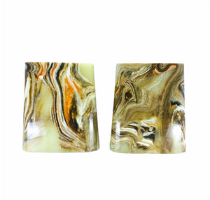 “Marble Design” Resin Bookends
