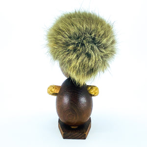 1950s Hans Bolling teak figurine "The Optimist" by Ørskov and Co. Denmark