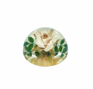 W. Rolfe Floral Rose Paperweight