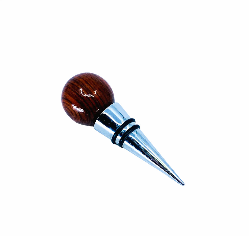 Spherical Rosewood Wine Stopper