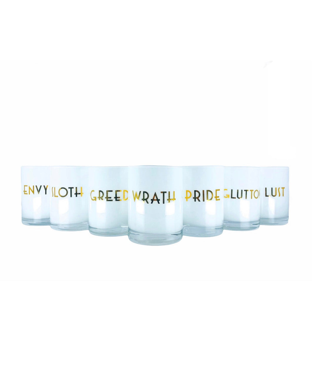 7 Deadly Sins Cocktail Glasses